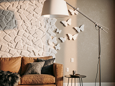 Отделка коммерческих помещений 3D-панелями